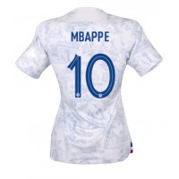 Maglie da calcio Francia Kylian Mbappe #10 Seconda Maglia Femminile Mondiali 2022 Manica Corta